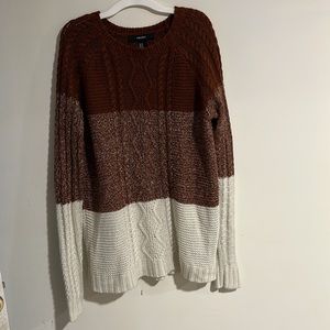 Cable knit sweater